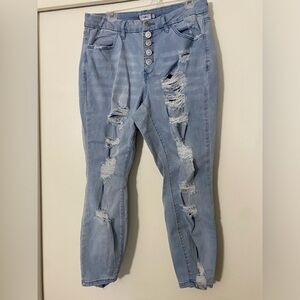 Rue21 Size 16 High Rise Light Blue Skinny Jeans